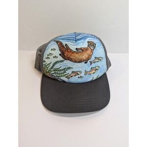 New Sun Day Kids Hat Artists Series Truckers Cap‎ River Otter M/L